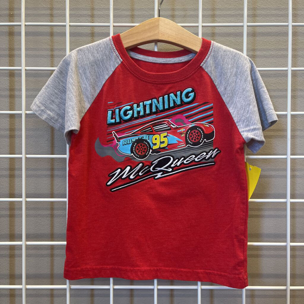 Disney Lightning Mcqueen SS Tee (small marks) - 3T