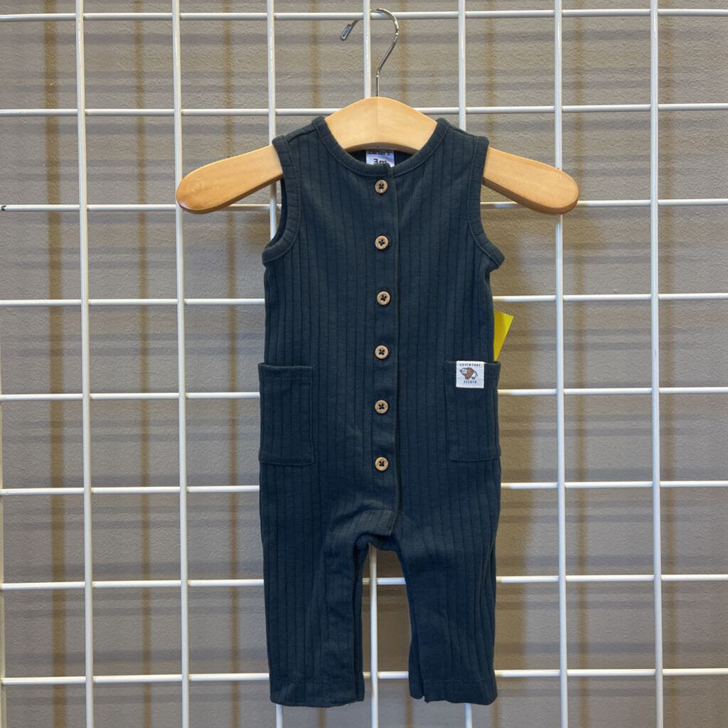 Carter's Ribbed Tank Romper - 3m