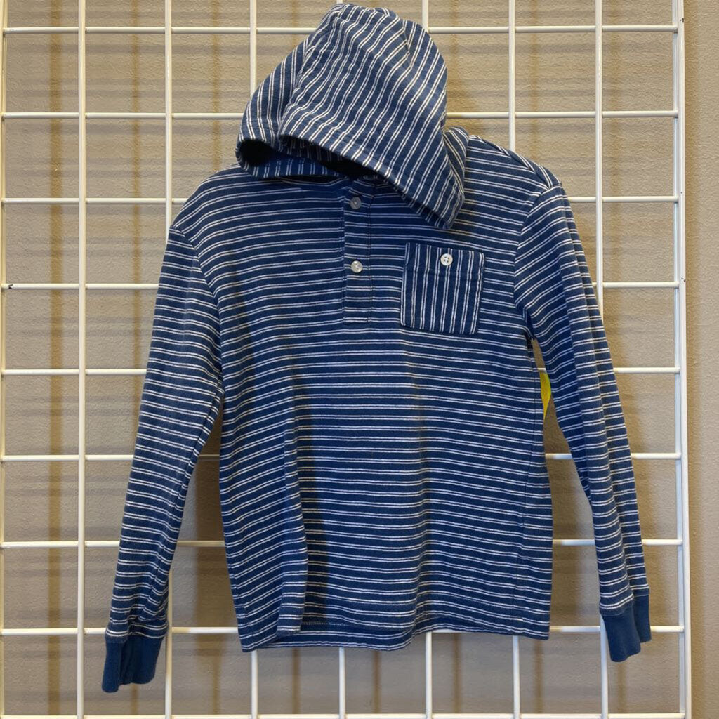 Janie & Jack Striped Hooded LS Tee (wash wear) - 5