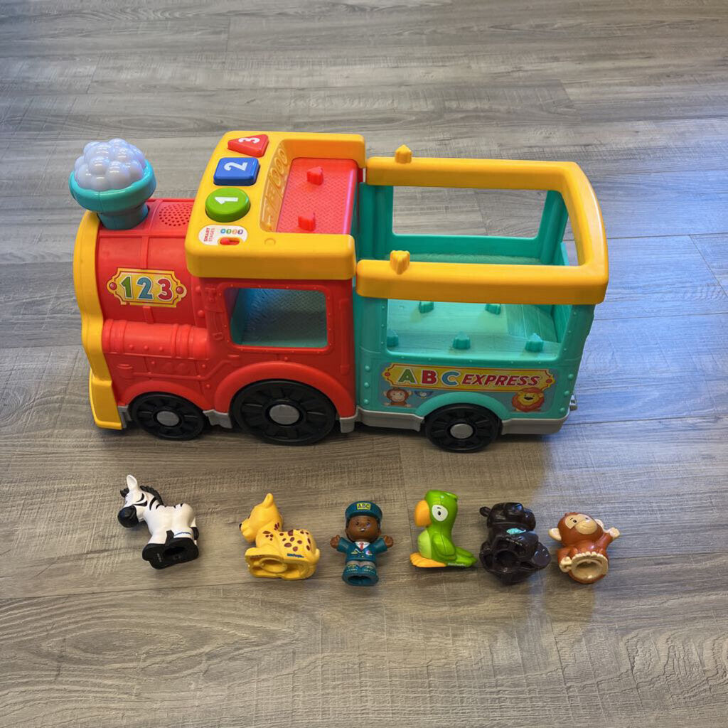 Fisher Price Little People Big ABC Animal Train w/ Figures