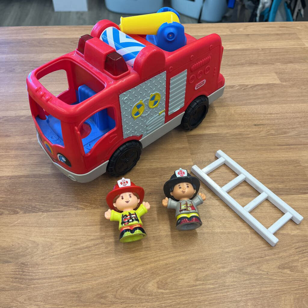 Fisher Price Little People Firetruck w/ 2 People