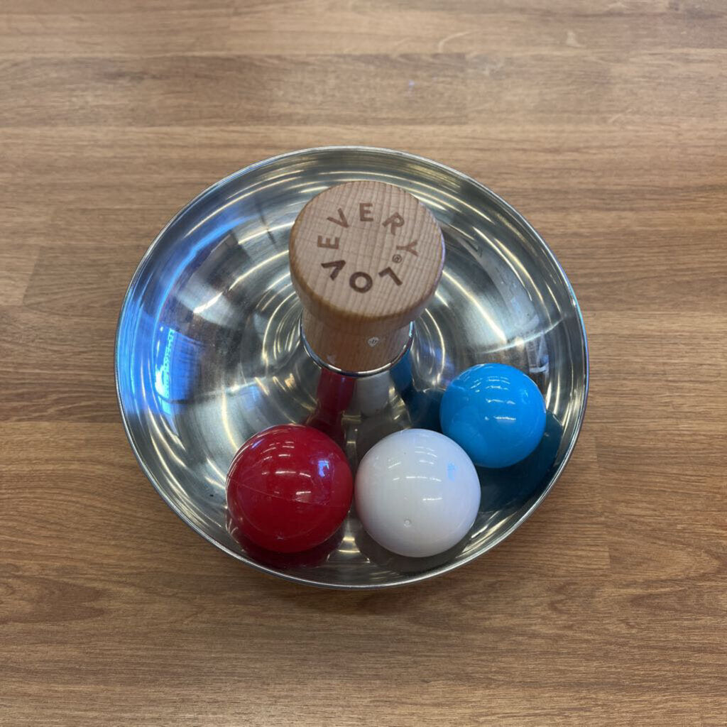 Lovevery Metal Bowl w/ 3 Balls