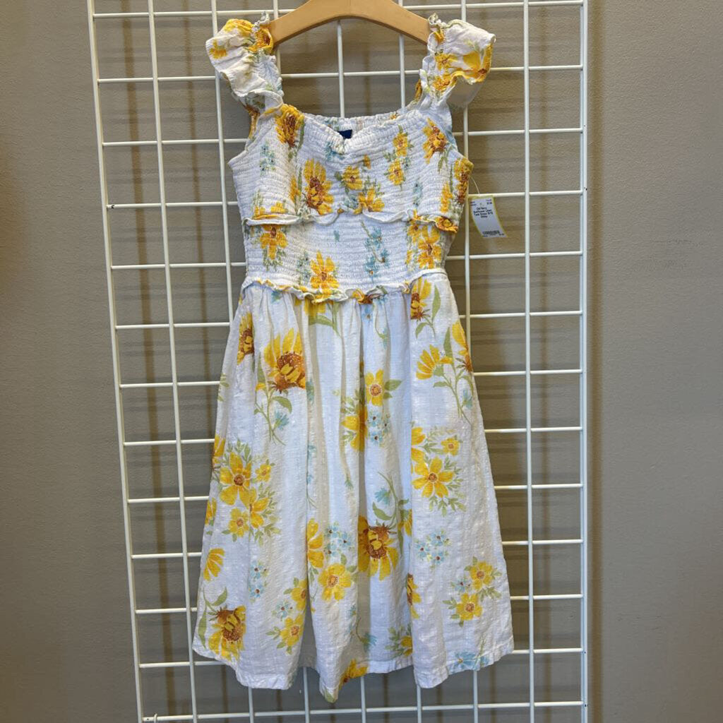 Old Navy Sunflower Linen Tank Dress 10/12