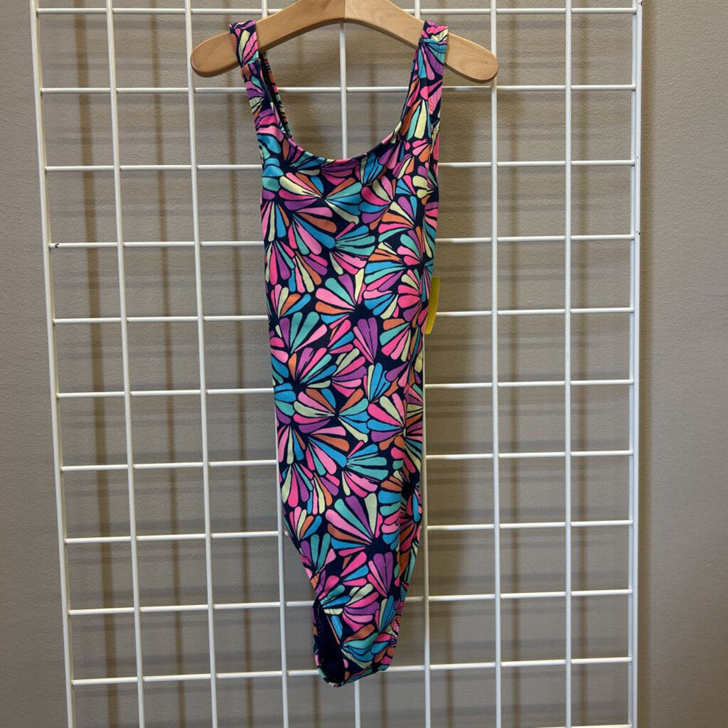 Land's End Colorful One PC Swimsuit 10/12