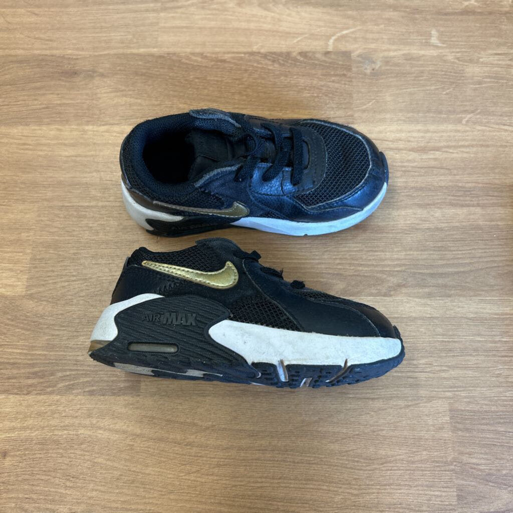 Nike Airmax Black Gold Sneakers -7