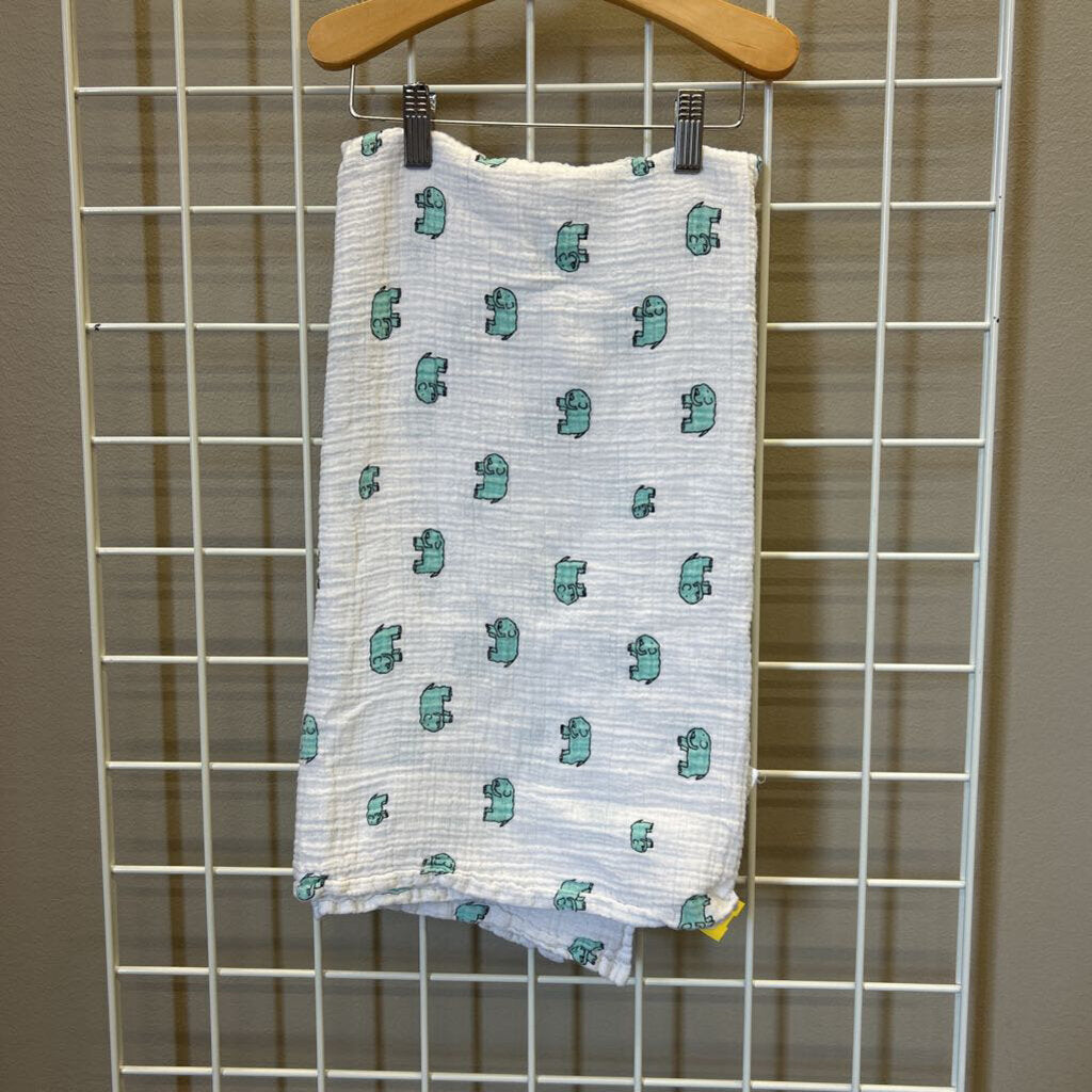 Aden + Anais Elephant Muslin Swaddle Blanket