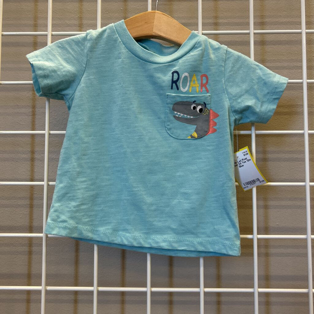 Little Lad Roar Pocket SS Tee 12m