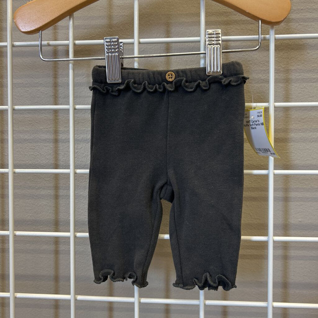NWT Carter's Ruffle Soft Pants NB