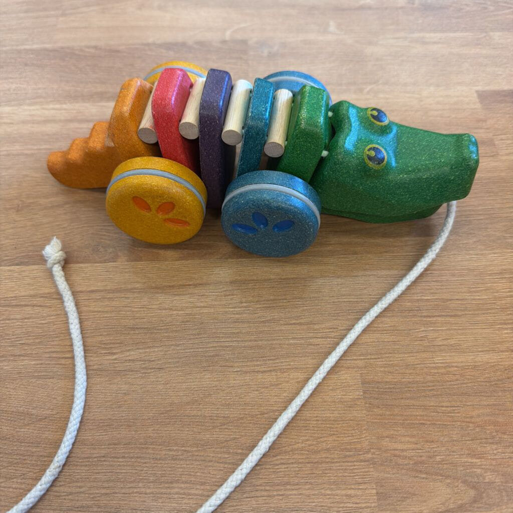 Plan Toys Dancing Alligator Pull Toy