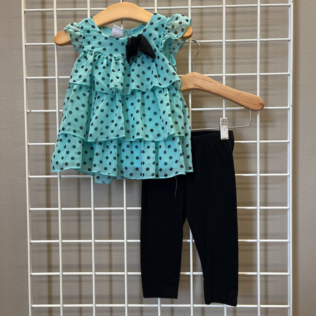 Healthtex Dot Two Pc Ruffle Set - 18m
