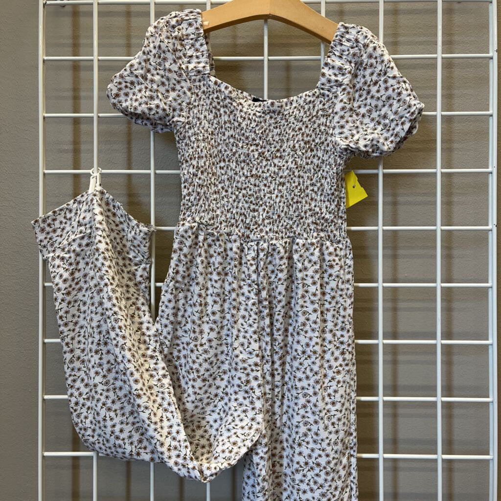 Art Class Floral SS Romper - 6/7