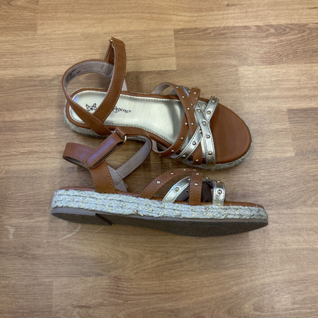 Self Esteem Brown Wedge Sandals - 2