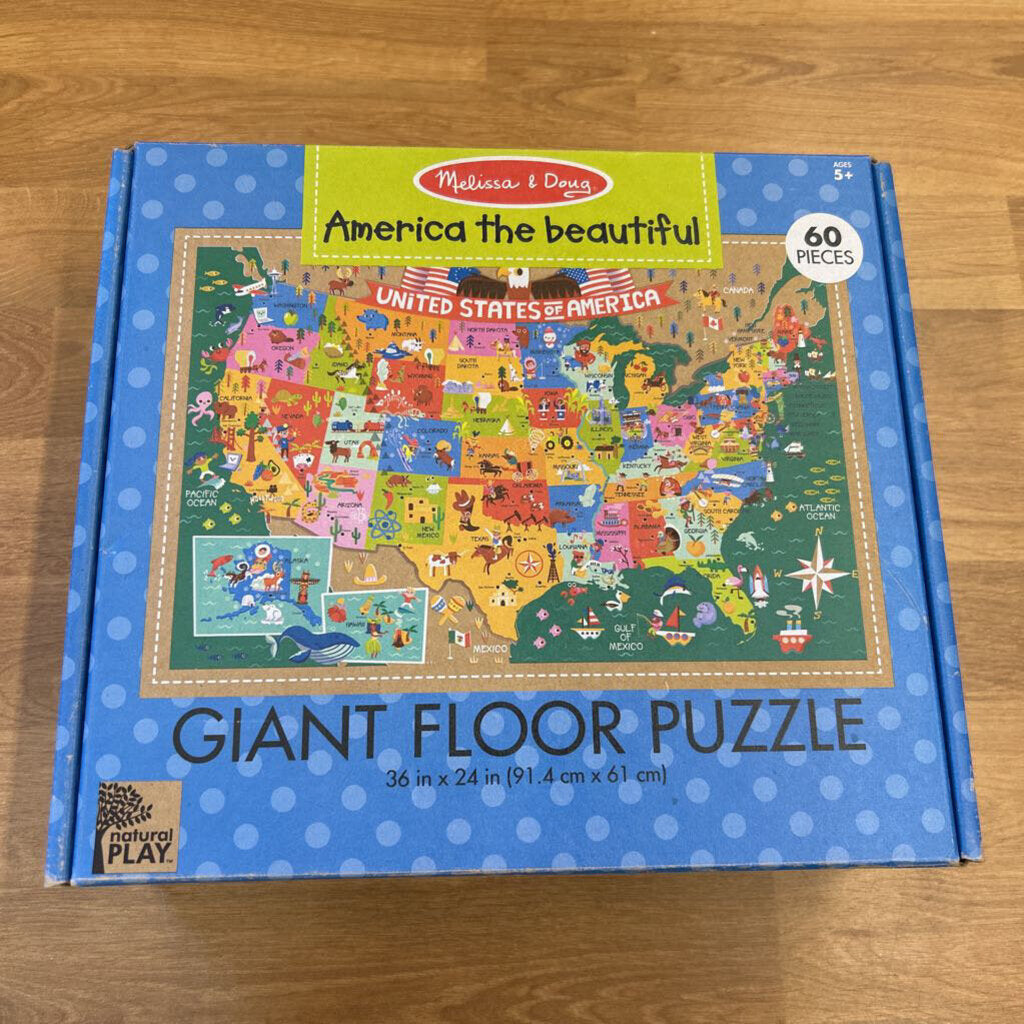 Melissa & Doug America The Beautiful Giant Floor Puzzle