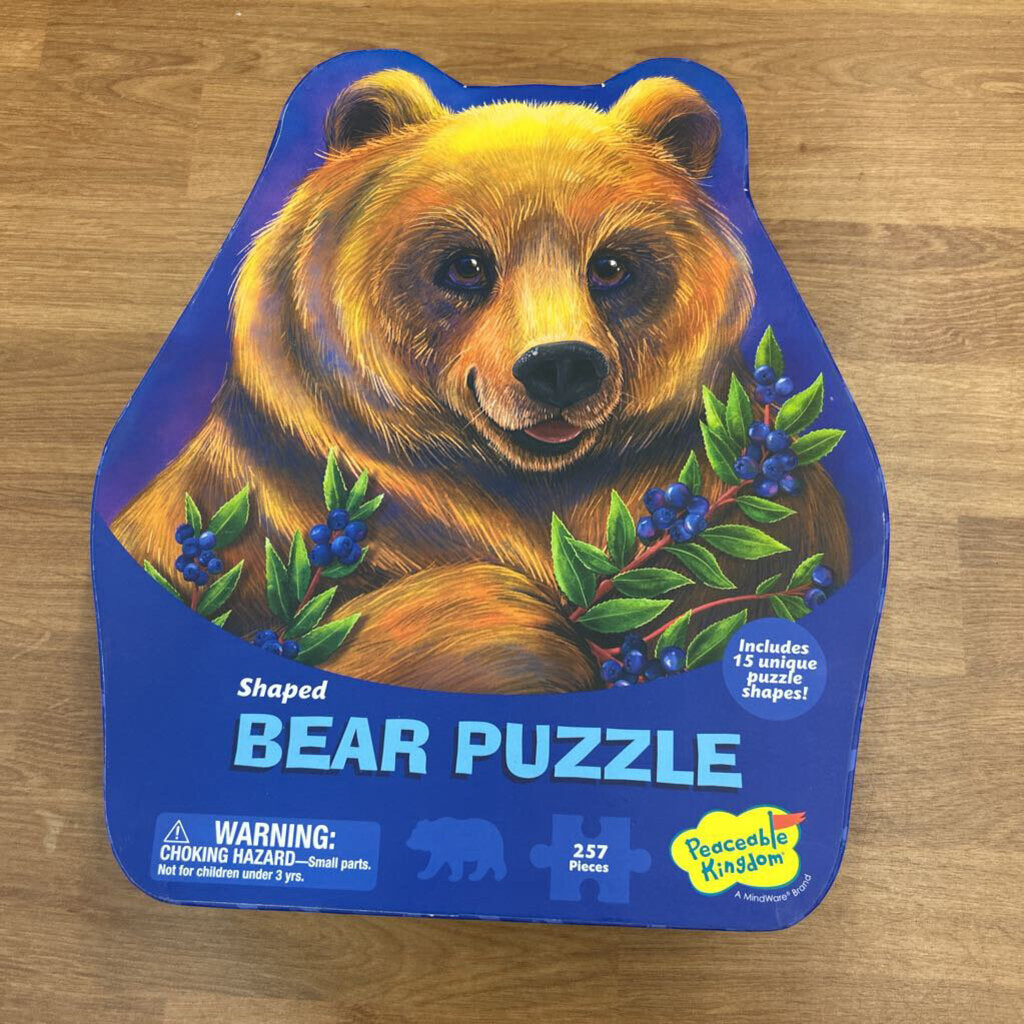 Peaceable Kingdom Bear Shaped Puzzle
