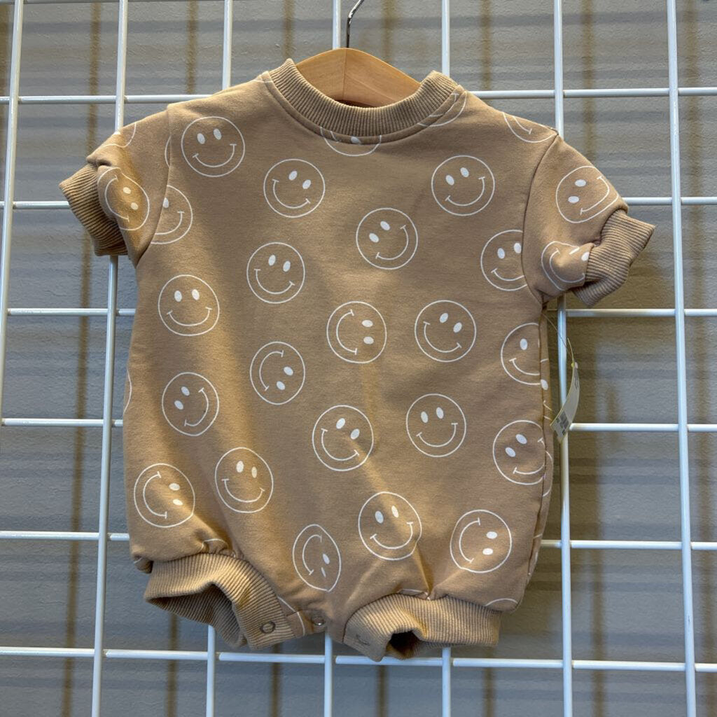 Forever French Smile Bubble Romper - 0/3m