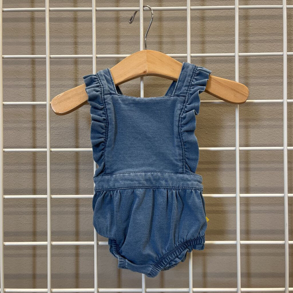 Cat & Jack Chambray Bubble Romper - 0/3m