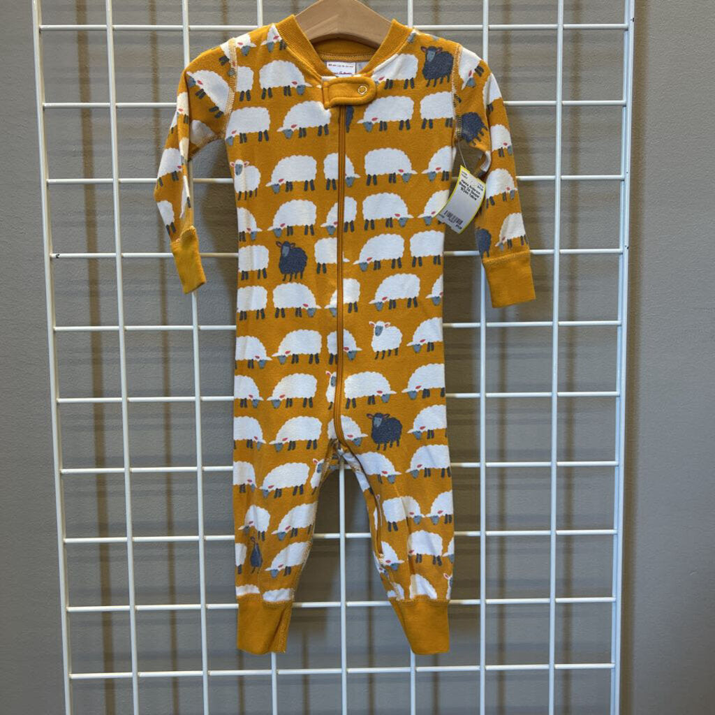 Hanna Anderson Sheep Zip Sleeper - 18/24m