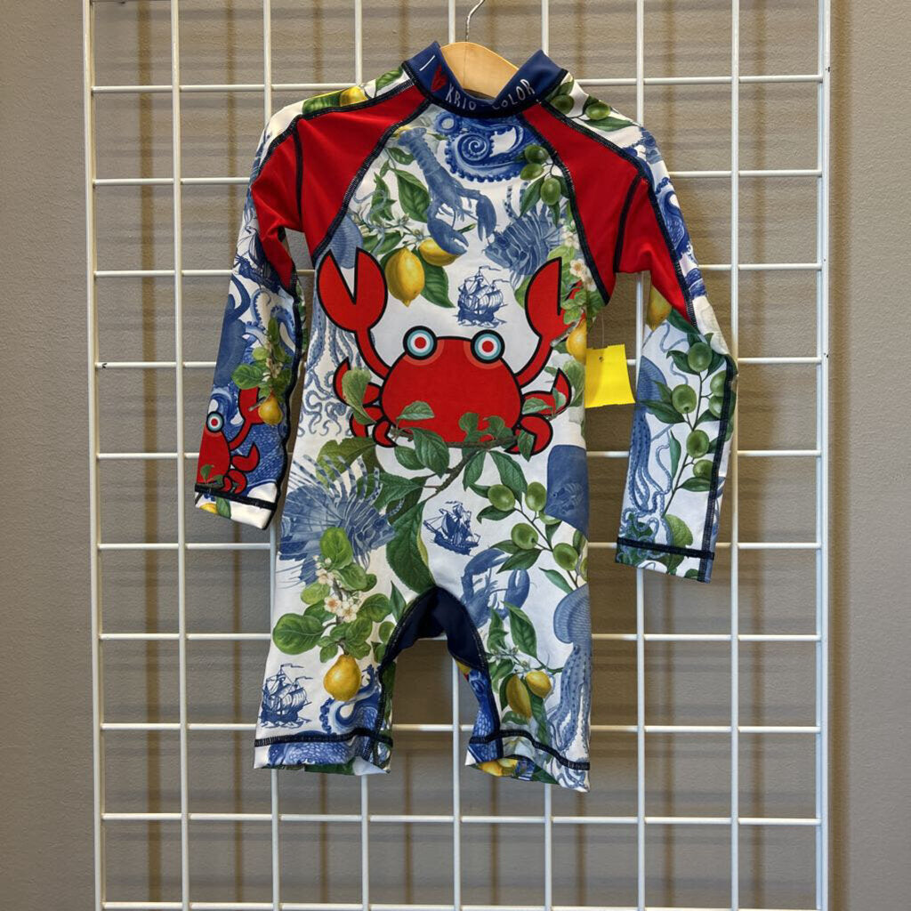 Krio Color Crab LS One Pc Swim - 2/4