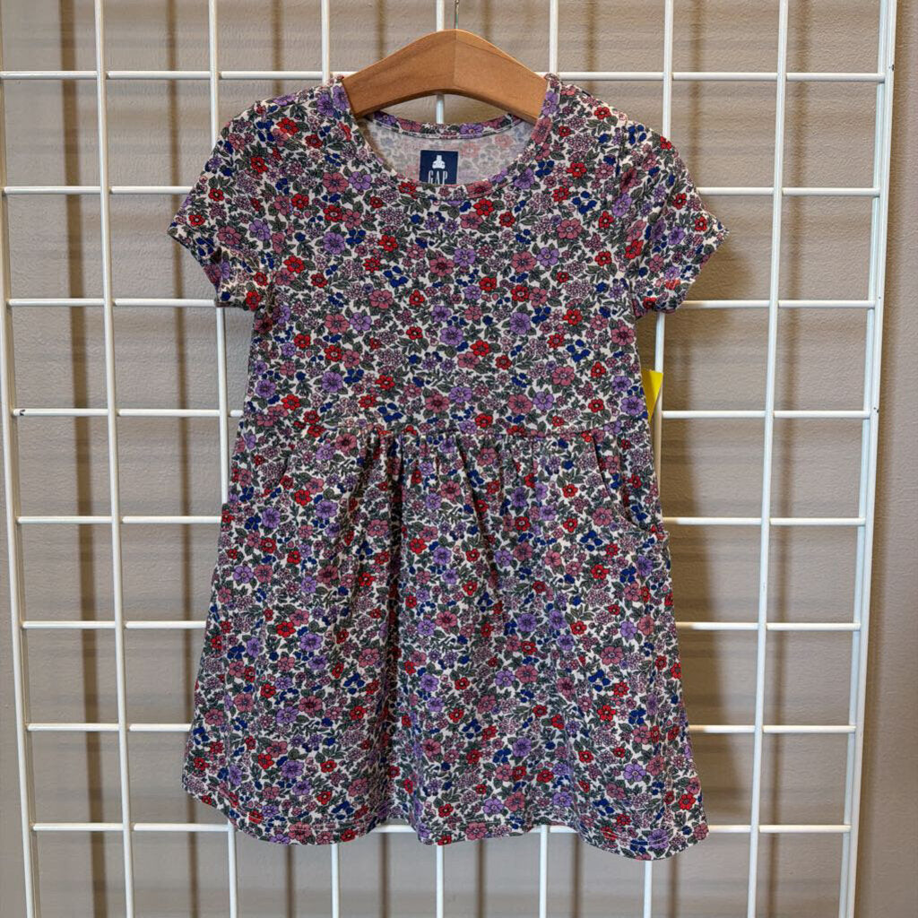 Baby Gap Floral SS Dress - 4
