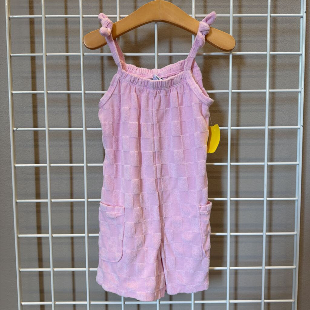 Old Navy Check Terrycloth Tank Romper - 4T