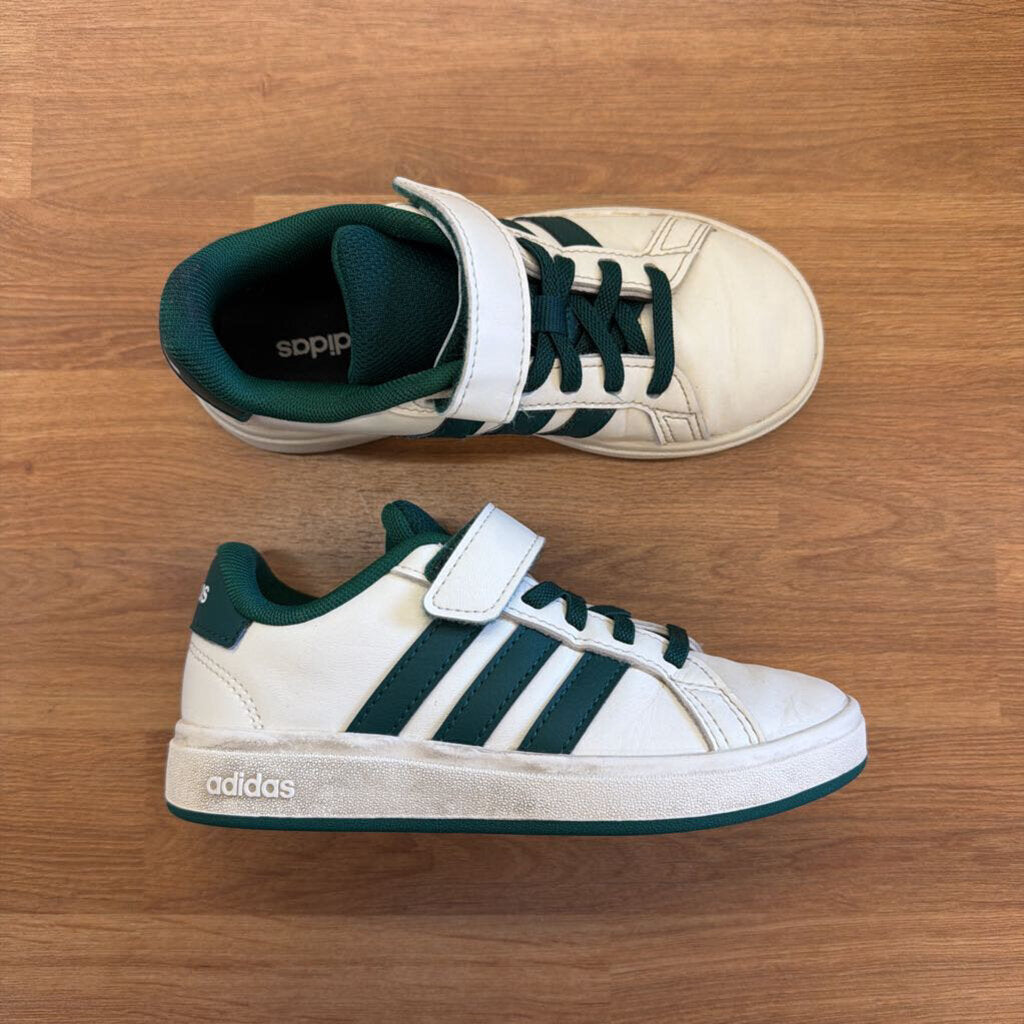 Adidas White/Green Sneakers - 11.5
