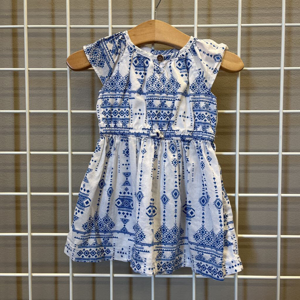 Carter's Print SS Dress - 12m