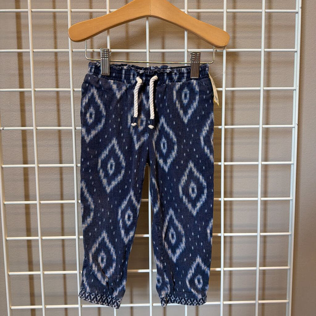 Carter's Diamond Linen Joggers 3T