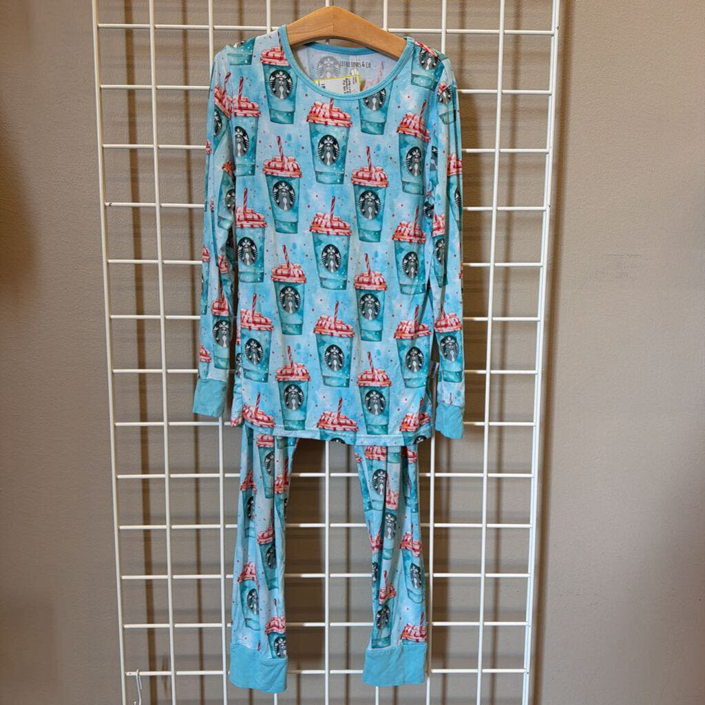 Little Loves & Co. Bamboo Starbucks Pjs Set 9/10