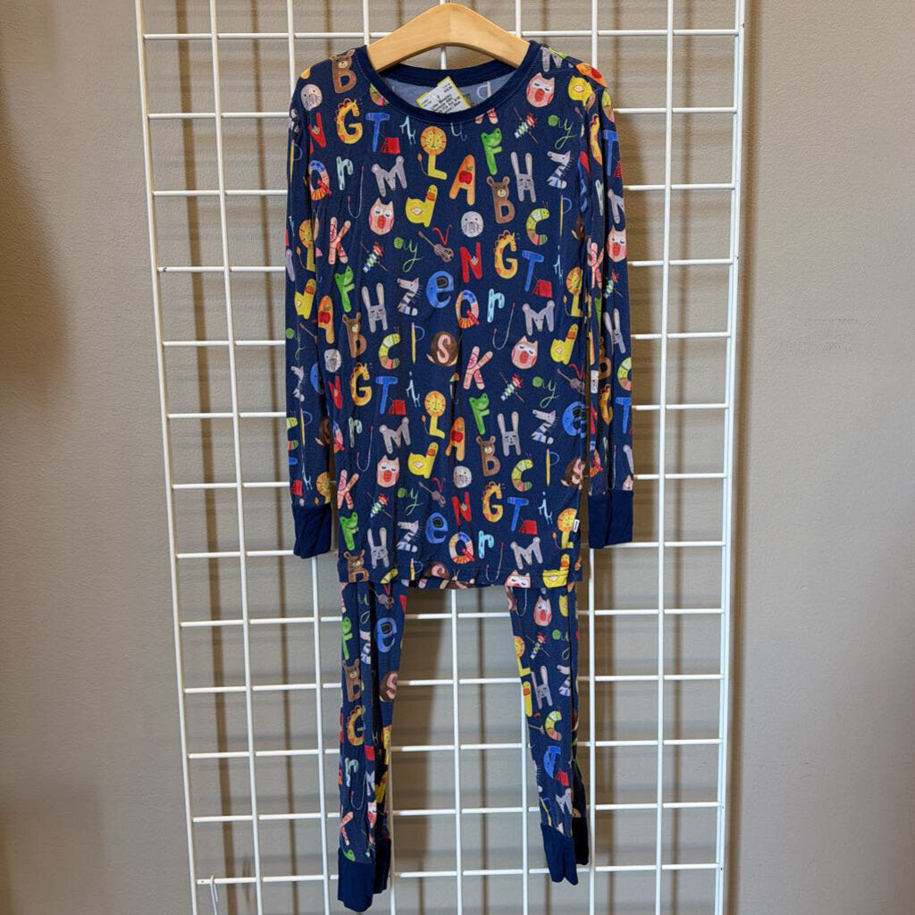 Little Sleepies Bamboo ABC Animals Pjs Set 9/10 (wash wear)