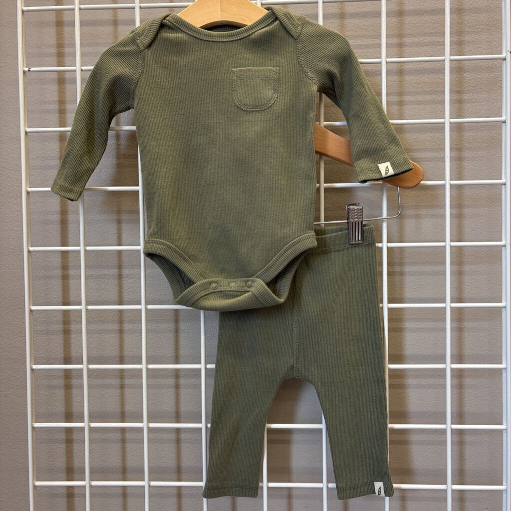 Easy Peasy Ribbed Two Pc Set - 6m