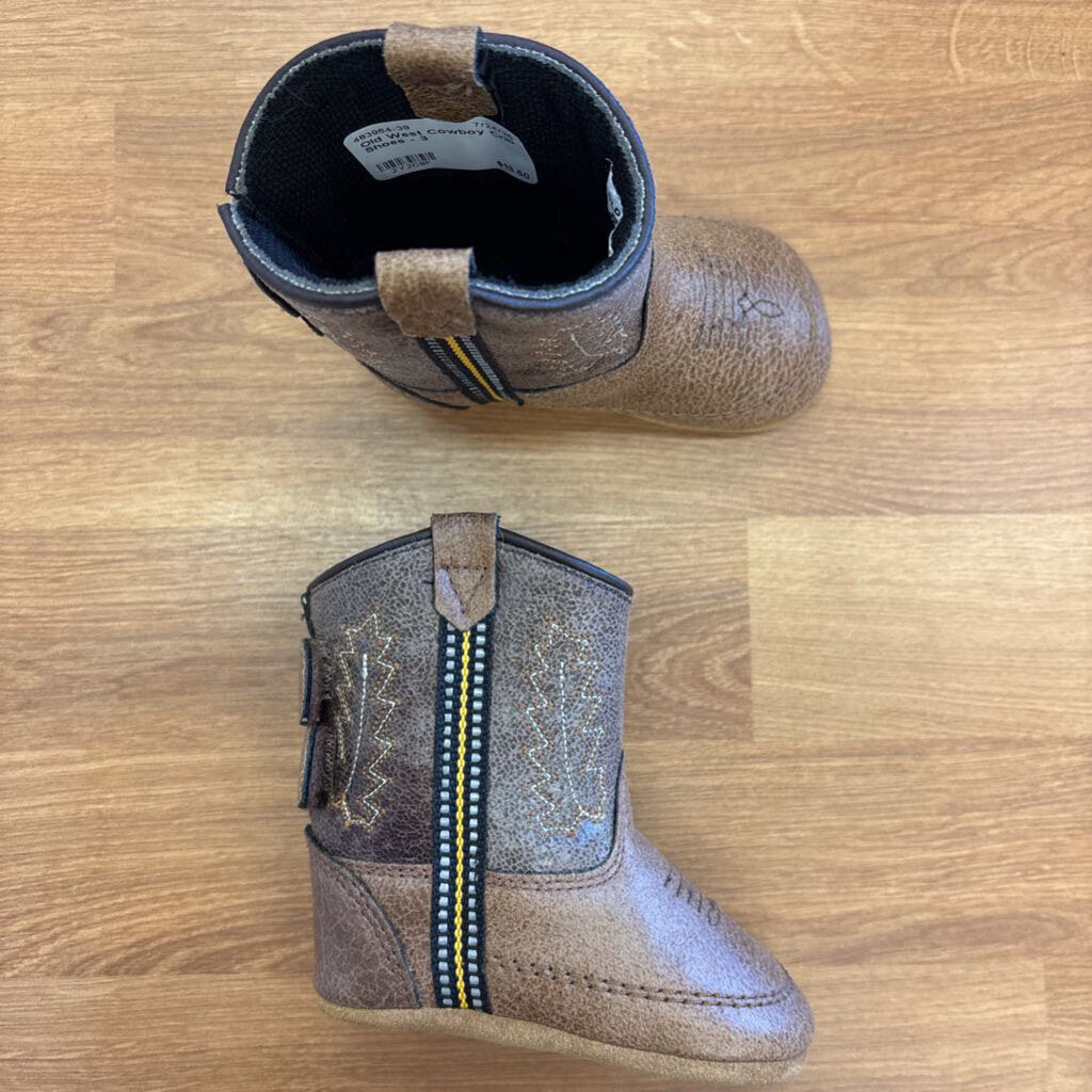 Old West Cowboy Crib Shoes - 3