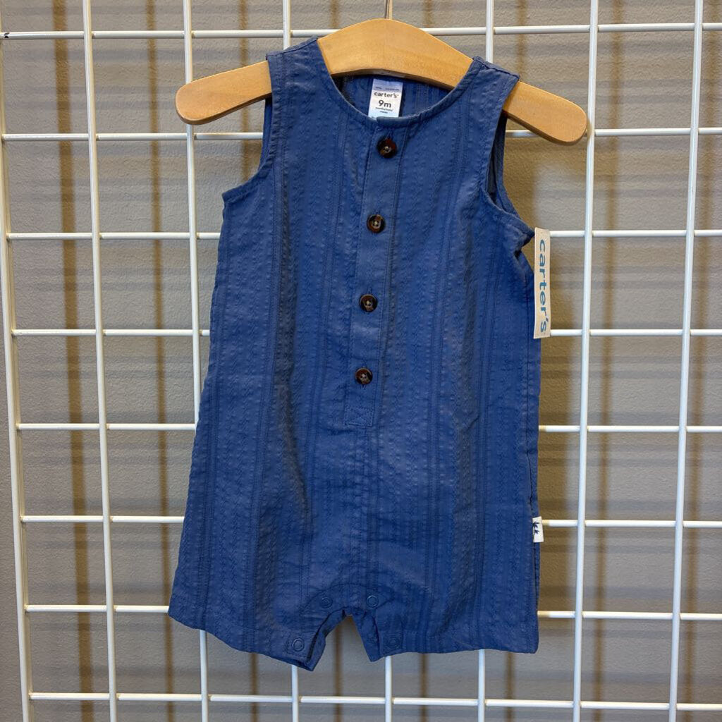 NWT Carter's Tank Linen Romper - 9m