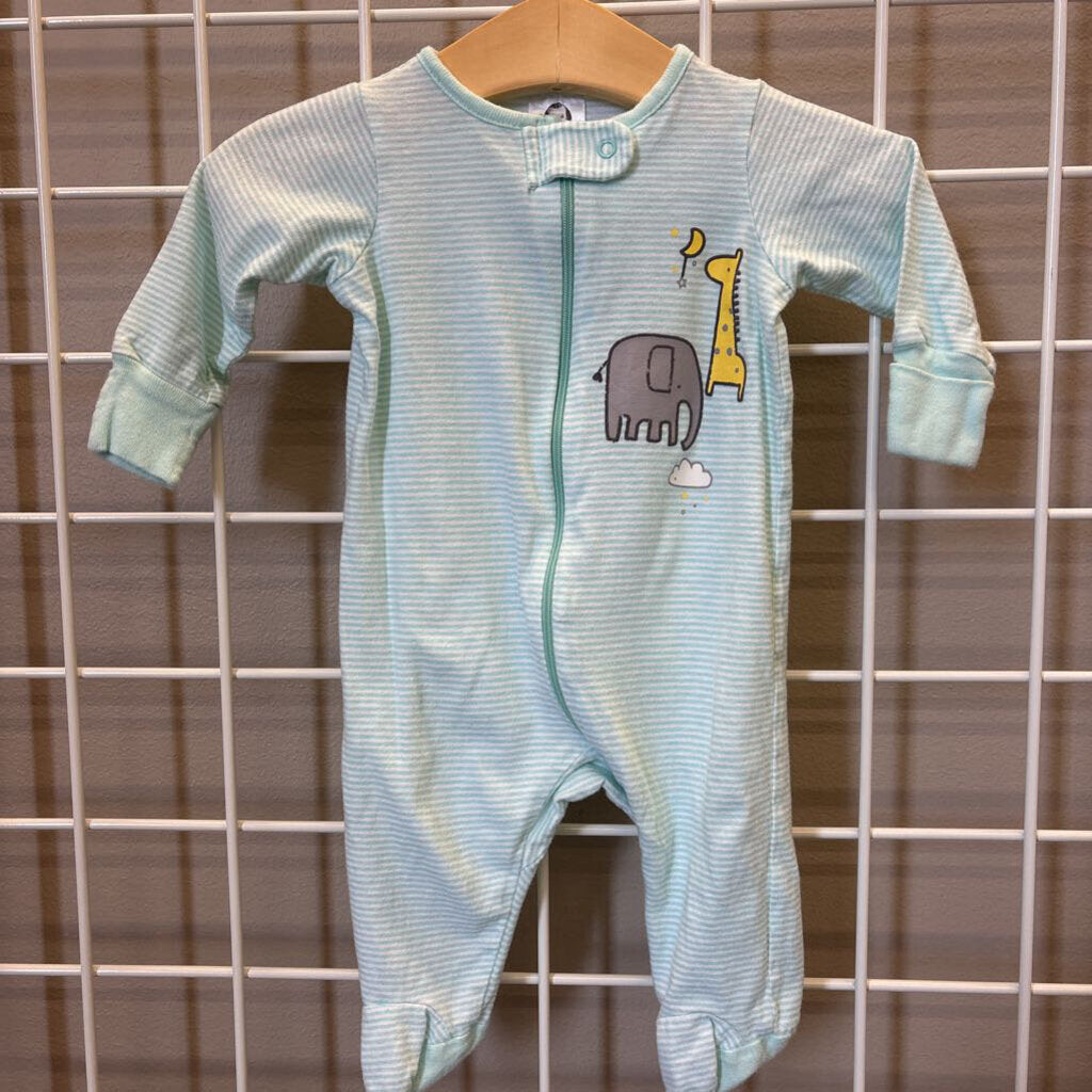 Gerber Striped Animal Sleeper - NB