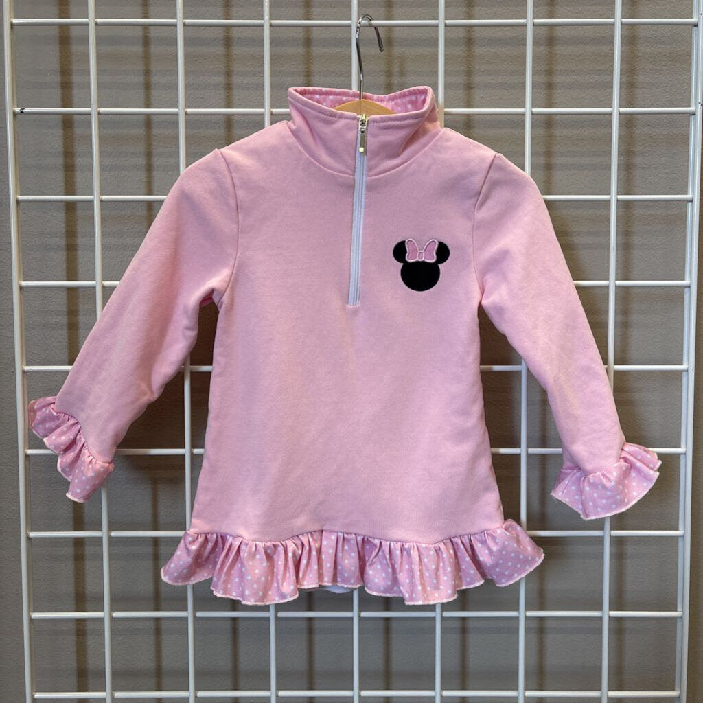 Down by the Bay Minnie Half Zip Top - 2T