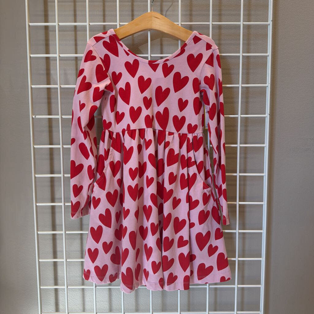 Hanna Andersson Hearts LS Dress - 5