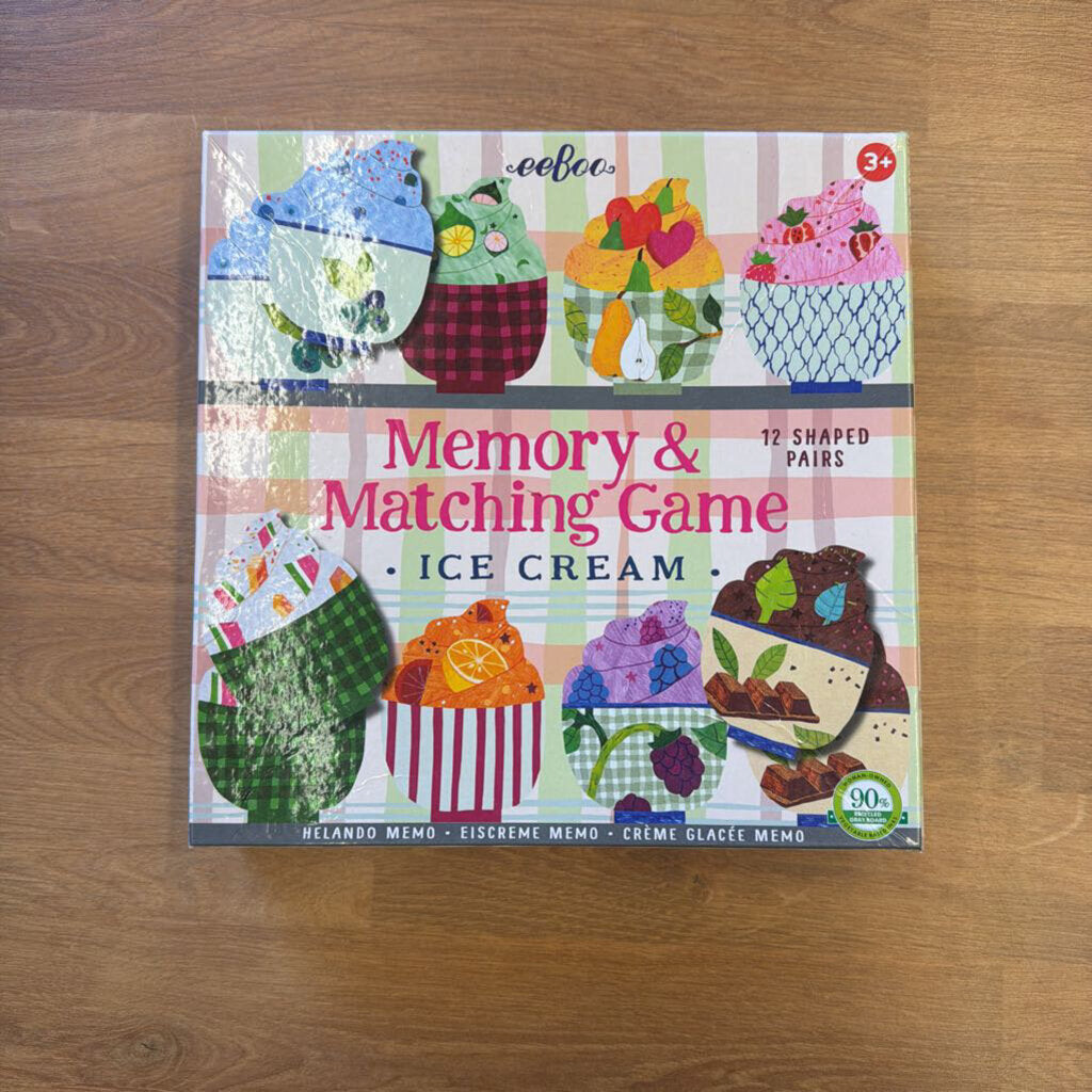 eeBoo Memory & Matching Game - Ice Cream