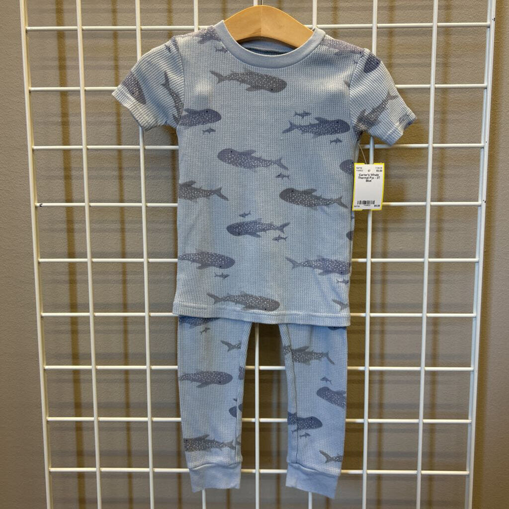 Carter's Whale Thermal Pjs - 3T