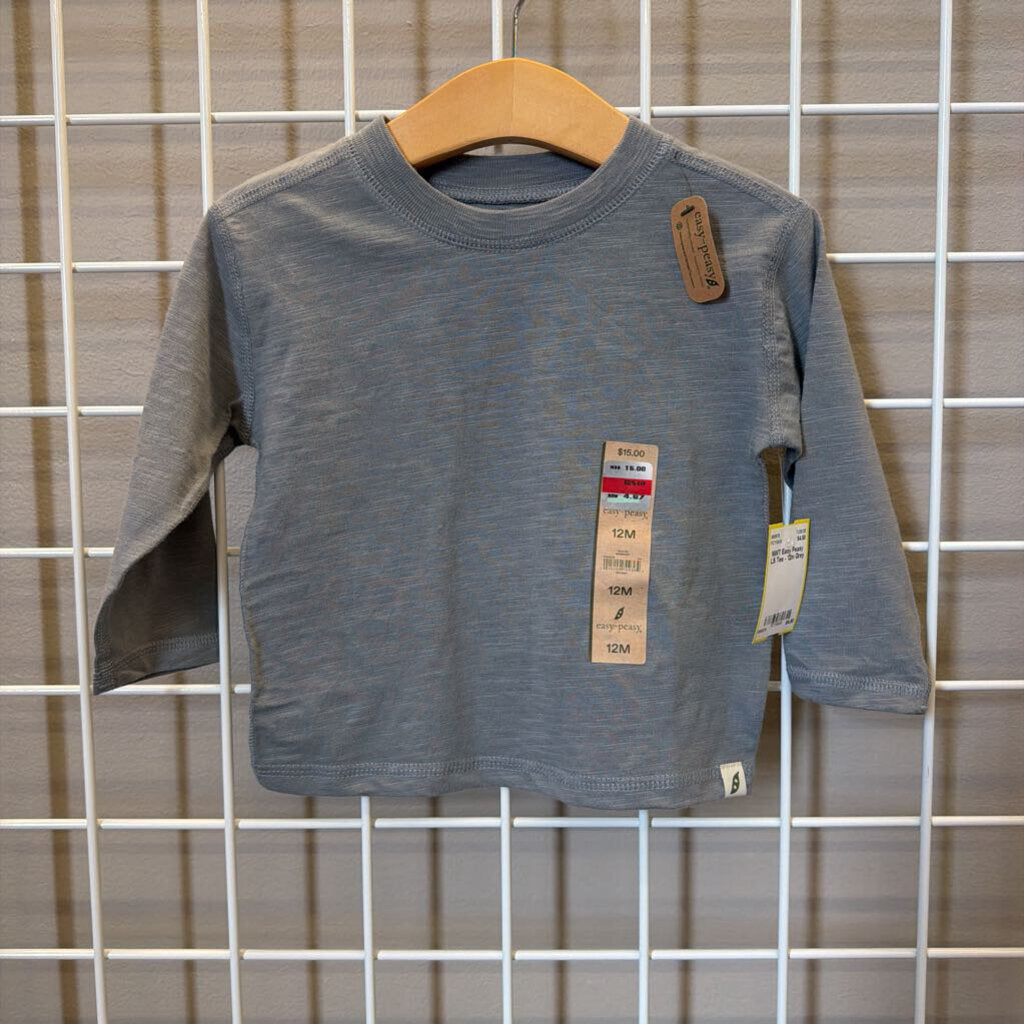 NWT Easy Peasy LS Tee - 12m