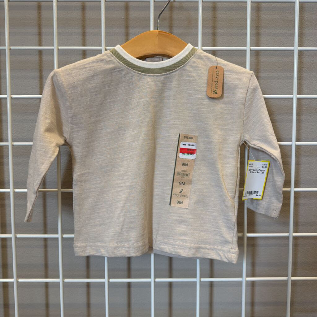 NWT Easy Peasy LS Tee - 9m