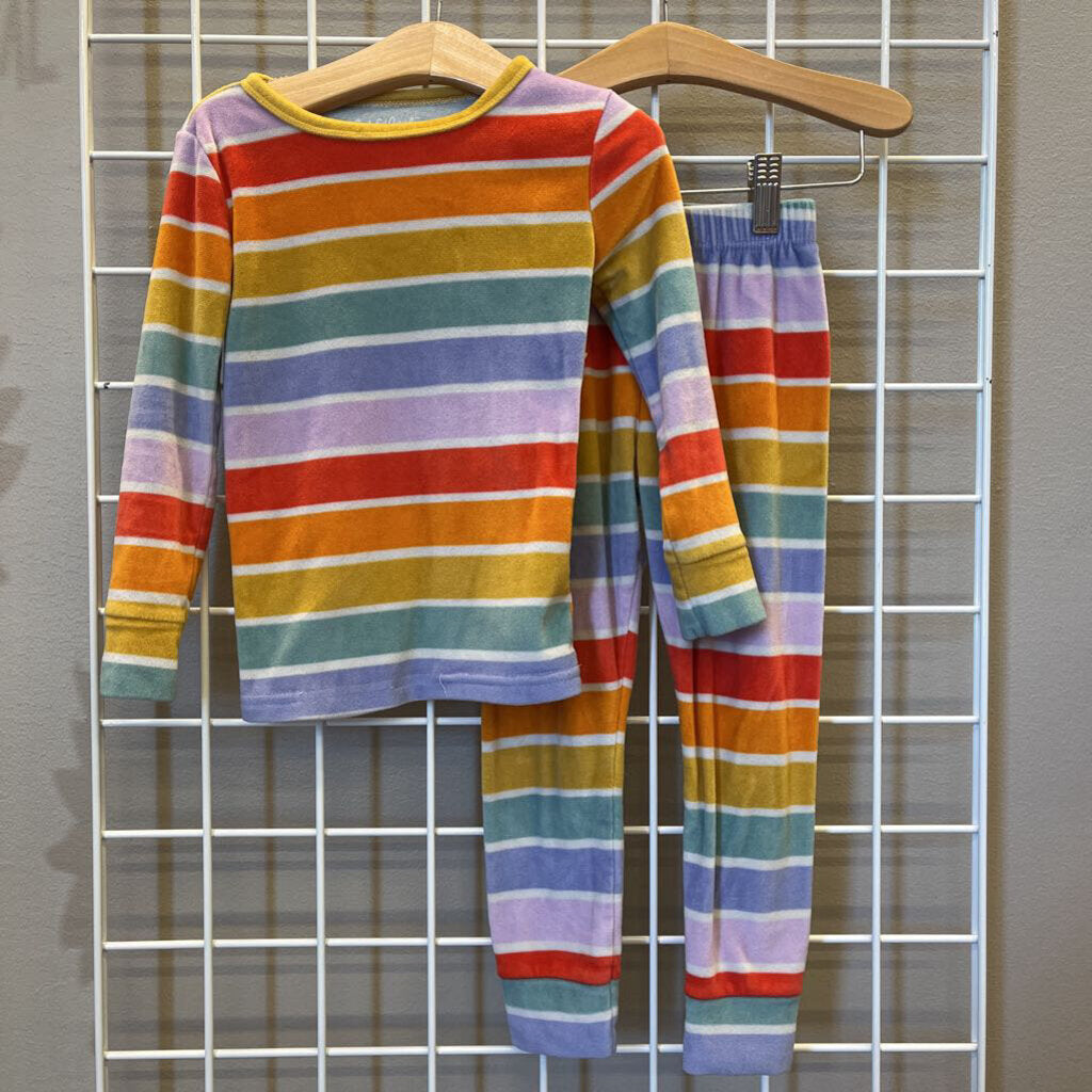Cat & Jack Stripe Fleece PJs - 4T