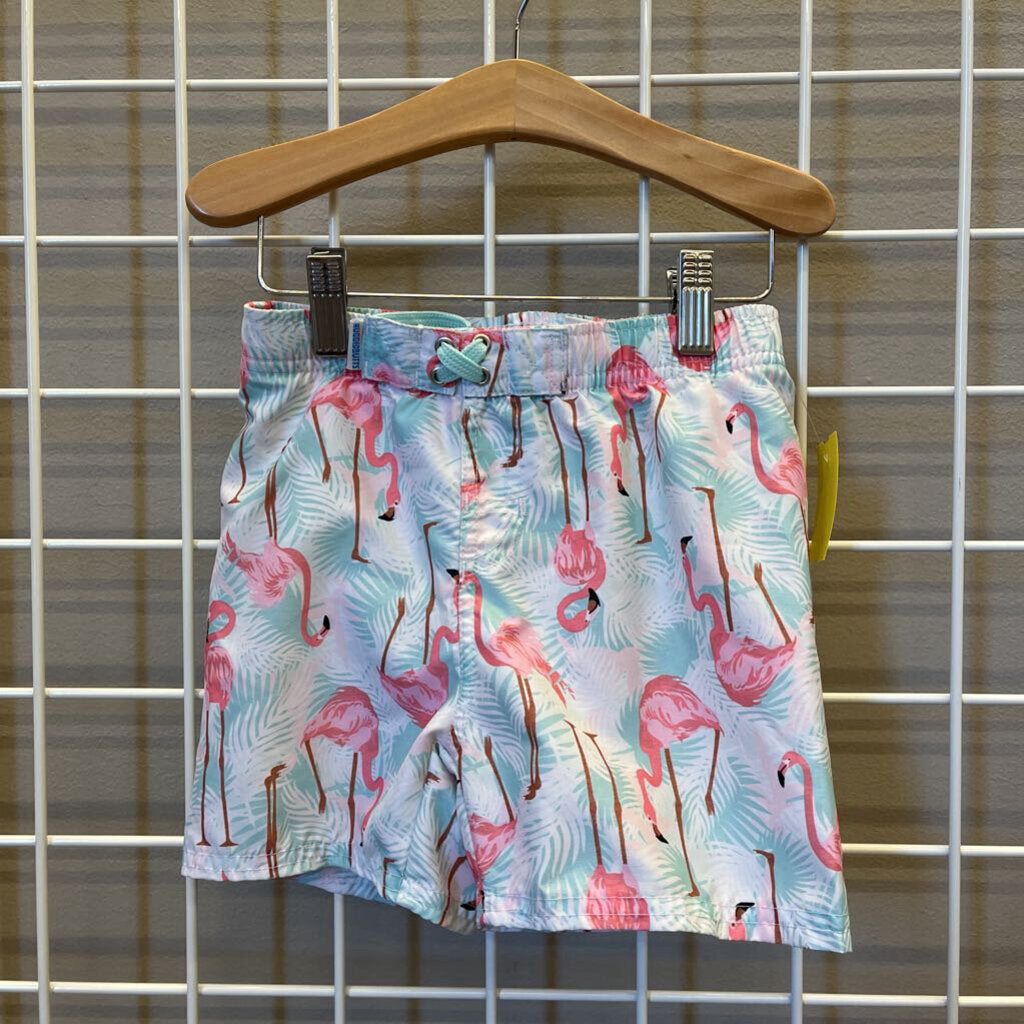 Rugged Butts Flamingo Swim Shorts - 4T