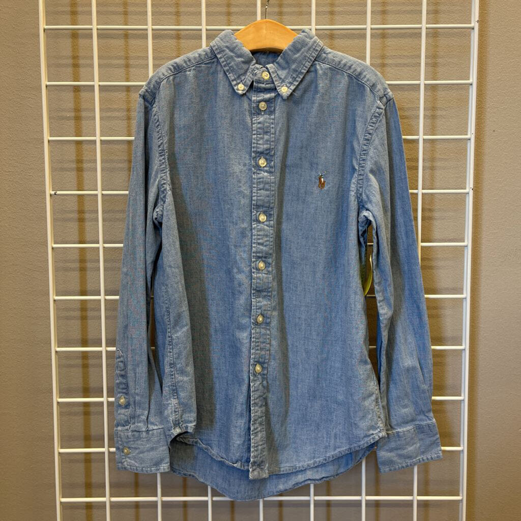 Ralph Lauren Chambray LS Button Up - 10/12