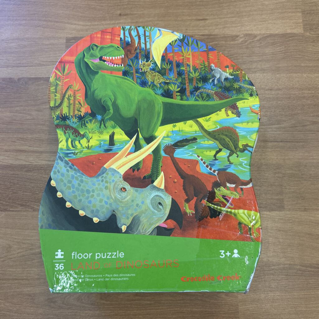 Crocodile Creek Floor Puzzle - Land of Dinosaurs