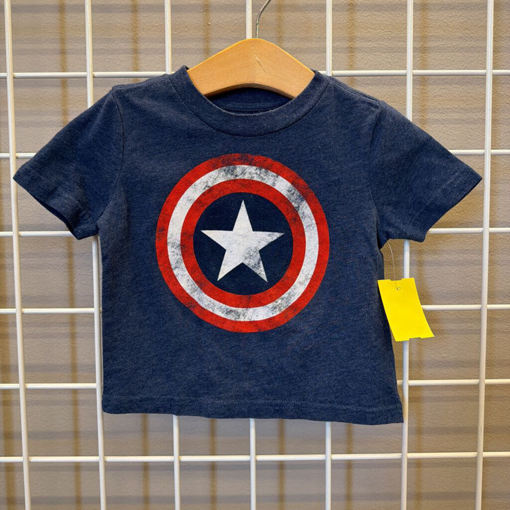 Marvel Captain America SS Tee - 12m