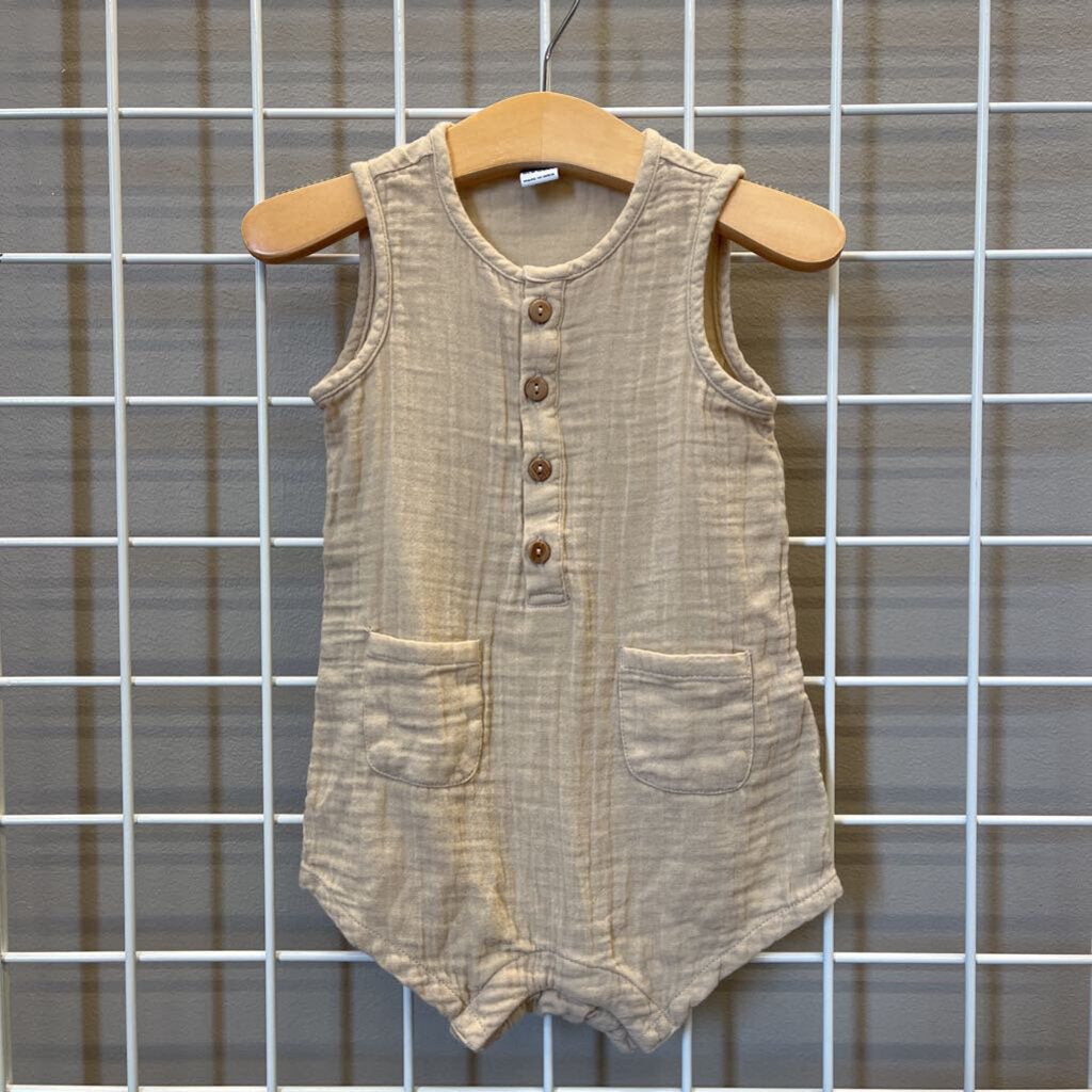 Old Navy Linen Tank Romper - 18/24m