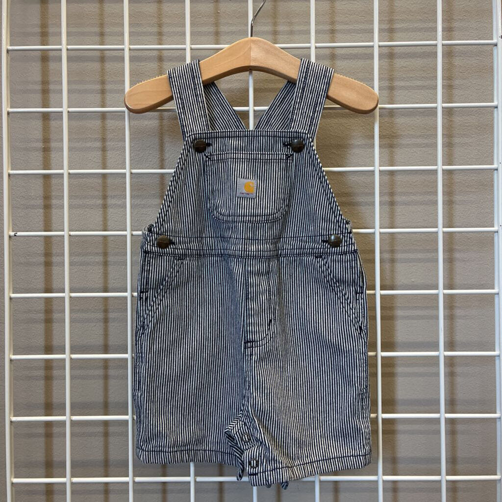 Carhartt Railroad Stripe Short Overalls - 24m