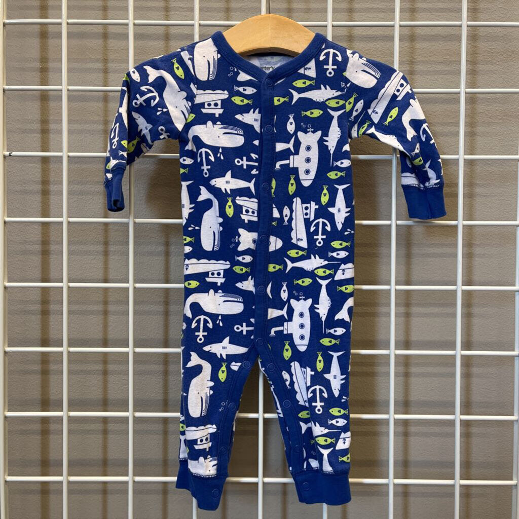 Carter's Whale Snap Sleeper - 6m