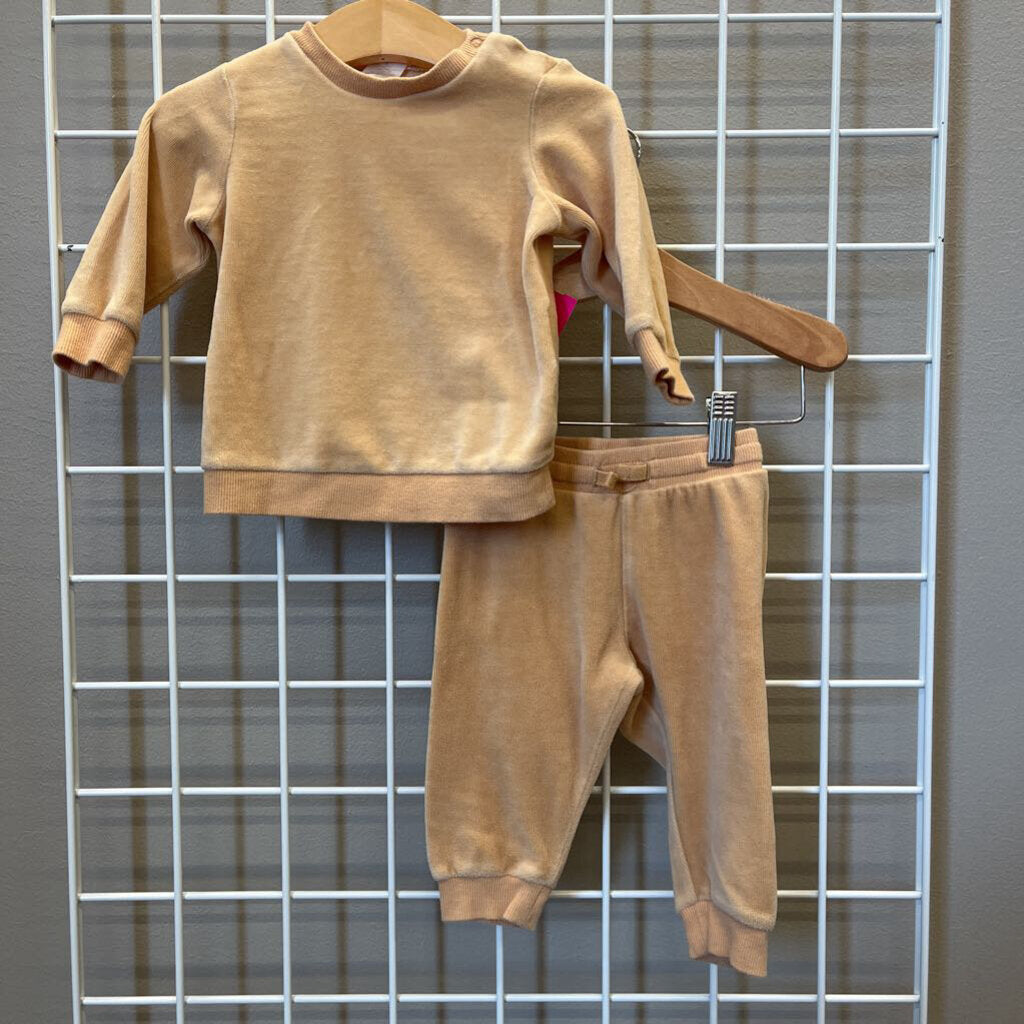 H&M Velour Two Pc Set - 4/6m