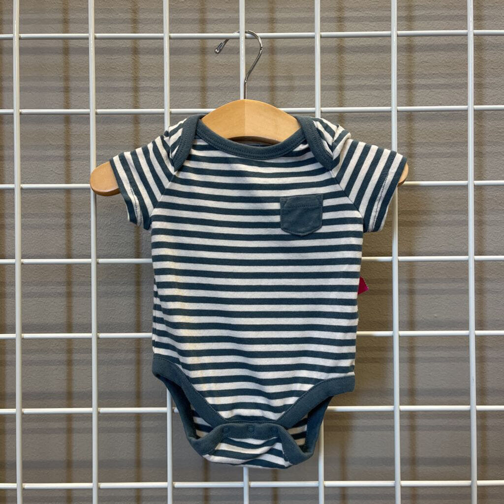 Baby Gap Stripe SS Onesie - 0/3m