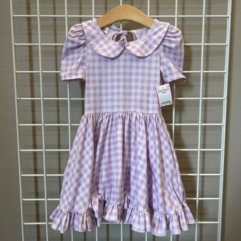 Girlhood Ginhgam SS Twirl Dress - 4